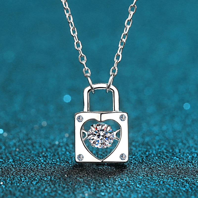 925 Silver Love lock Smart necklace Chain
