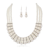 Exaggerated Layer Beaded Pearl Necklace