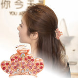 Zircon Crown Plate Hair Clip Back Head Hair Accessory