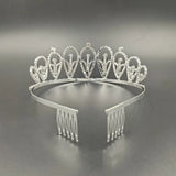 Rhinestone Princess Crown Headband Wedding Bridal Hair Accessory