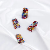 Acetate Acrylic Block Geometric Earrings DIY Jewelry Hand Accessories