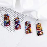 Acetate Acrylic Block Geometric Earrings DIY Jewelry Hand Accessories