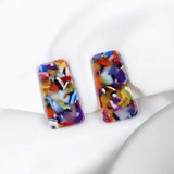 Acetate Acrylic Block Geometric Earrings DIY Jewelry Hand Accessories
