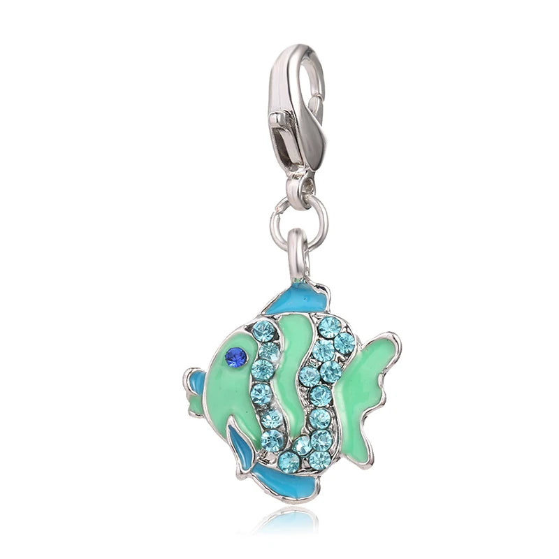 Tropical Fish Lobster Clasp Pendant DIY Accessories Necklace DZ123