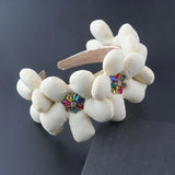 Exaggerated Rhinestone Headband Street Style Hair Accessory