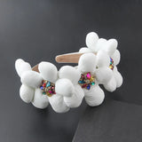 Exaggerated Rhinestone Headband Street Style Hair Accessory
