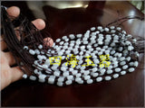 Hand Woven Retractable Lanyard Necklace Pendant Bead Chain
