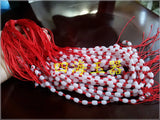 Hand Woven Retractable Lanyard Necklace Pendant Bead Chain