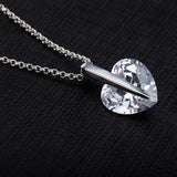 Heart Big Zircon Necklace - The Heart Will Go On