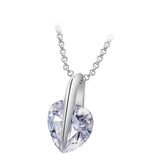 Heart Big Zircon Necklace - The Heart Will Go On