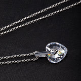 Heart Big Zircon Necklace - The Heart Will Go On