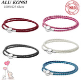 Hot Sale Leather Charm Bracelet Bangle for European Beads