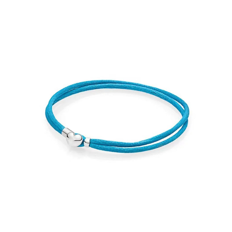 Leather Bracelet with Ball & Barrel Clasp Charm - Fits Europe Beads Snake
