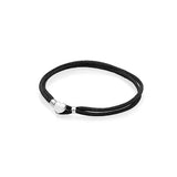 Leather Bracelet with Ball & Barrel Clasp Charm - Fits Europe Beads Snake