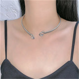 Love Jewel Collar with Elastic Neck Chain