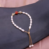 Pearl Bracelet Strawberry Moonstone Crystal String