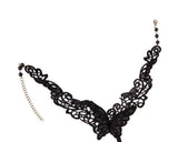 Lady Butterfly Lace Necklace Short Chain