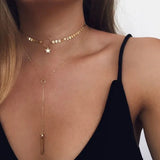 Hand Sequined Short Chain Neck Chain for LX100