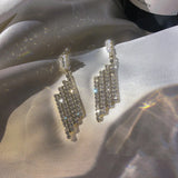 Korea Hot Drop Earrings Full Drill Versatile Female Earrings
