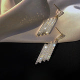Korea Hot Drop Earrings Full Drill Versatile Female Earrings