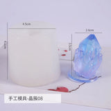Round Diamond Epoxy Resin Mold for Drawer Handle Wine Bottle Stopper Decoration