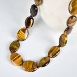 Tiger Eyes Stone Necklace - Yellow and Black