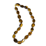 Tiger Eyes Stone Necklace - Yellow and Black