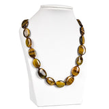 Tiger Eyes Stone Necklace - Yellow and Black
