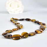 Tiger Eyes Stone Necklace - Yellow and Black