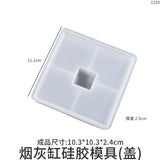 Square Silicone Mold Epoxy Resin Jewelry Box Ashtray Storage Box