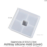Square Silicone Mold Epoxy Resin Jewelry Box Ashtray Storage Box