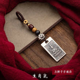 Zodiac Sign Buddha Hanging Ornaments for Car Keys