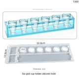 6-Piece Silica Gel Wine Glass Bracket Mould