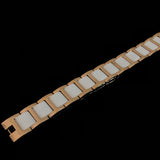 Rose Gold Magnetic Ceramic Bracelet For Men Women