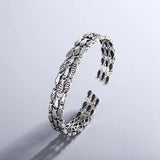 Fish Year S999 Ladies Silver Bracelet Open Bangles Gift
