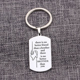Brother Keychain - No Better BROTHER Than You - Gift Charm Jewelry