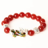 Thermochromic Pixiu Bracelet 3D Charm Stone Beads Men's Jewelry