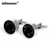 Thermometer Cufflinks Silver Plated Mens