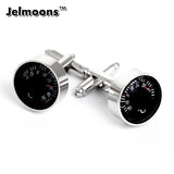 Thermometer Cufflinks Silver Plated Mens