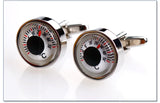Thermometer Cufflinks Silver Plated Mens
