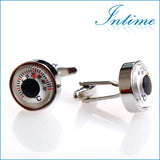 Thermometer Cufflinks Silver Plated Mens