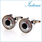 Thermometer Cufflinks Silver Plated Mens