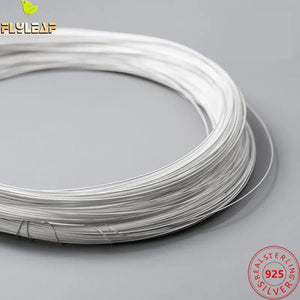 925 Sterling Silver Wire DIY Jewelry Making 0.3-0.5mm