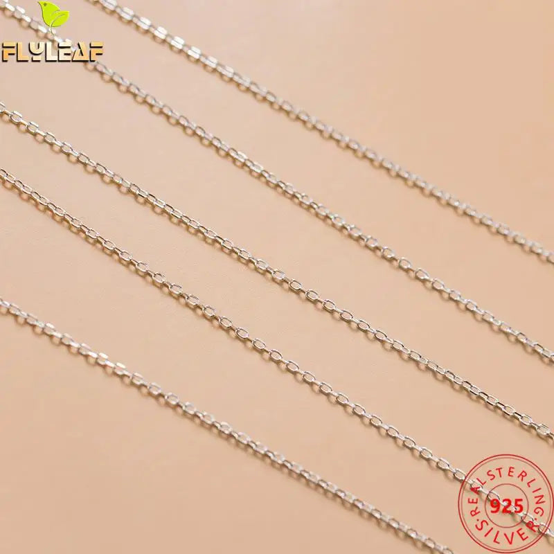 925 Sterling Silver Cross Chain for DIY Bracelet Necklace