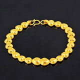 24K Plated Peach Heart Bangle for Women