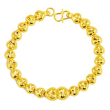 24K Plated Peach Heart Bangle for Women