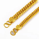 24K Plated Snake Bone Chain Bracelet for Women Men