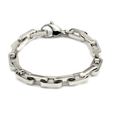 6mm Wide Bracelets with Rectangular Toggle Clasp for Men Women