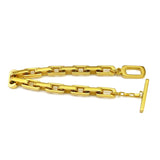 6mm Wide Bracelets with Rectangular Toggle Clasp for Men Women