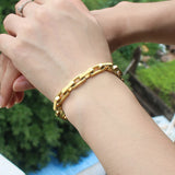 6mm Wide Bracelets with Rectangular Toggle Clasp for Men Women